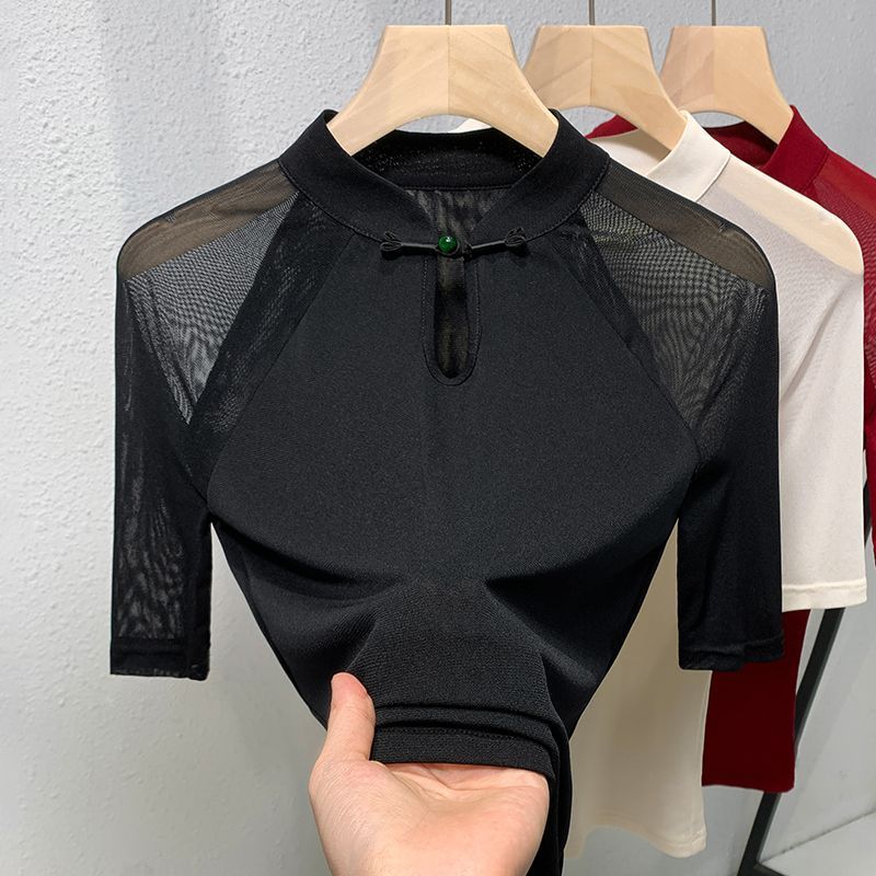 Ethnic Chic Fashion - Etnik Stil Örgü Kısa kollu tişört