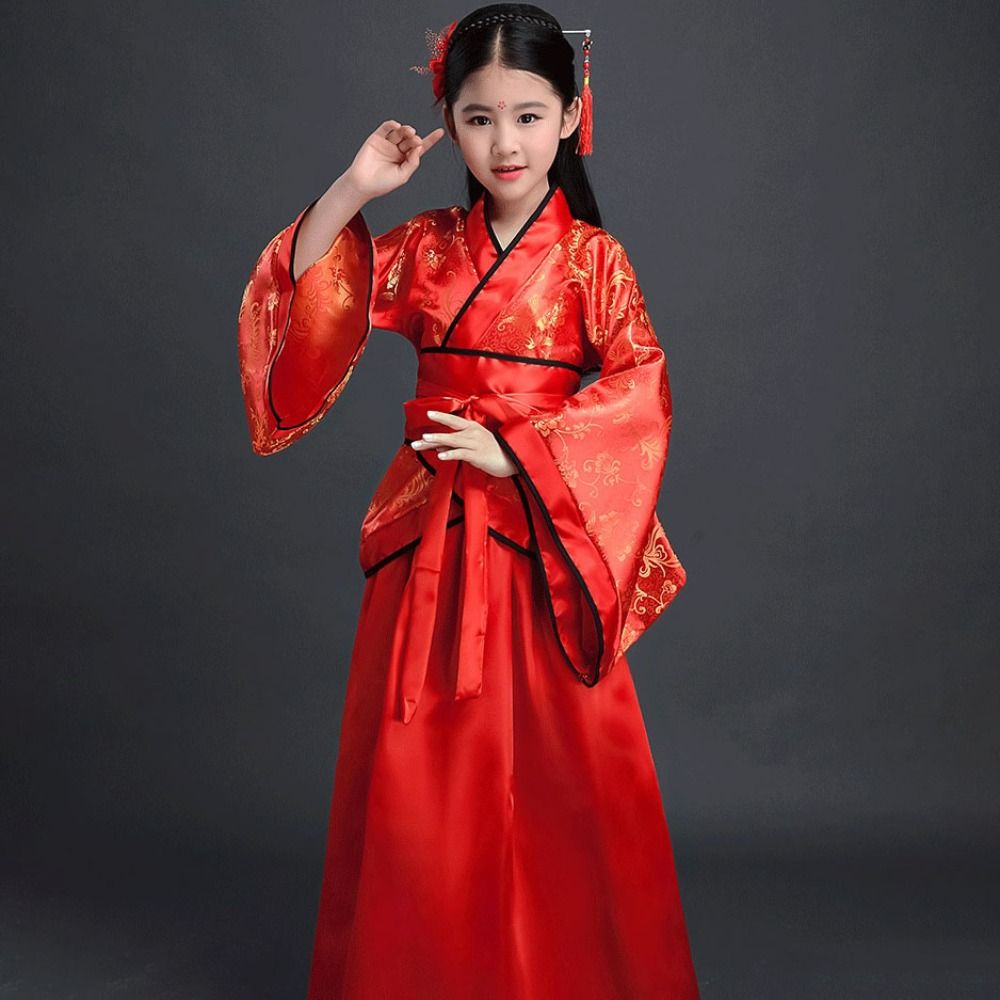 Ethnic Fashion Dress - Moda Etnik çocuk Antik Kostümleri Baskılı