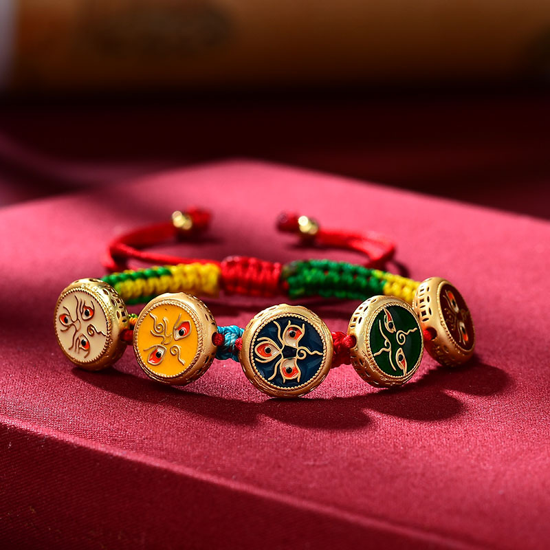 Ethnic Fashion Way - Tibet bilezik el dokuma halat degrade