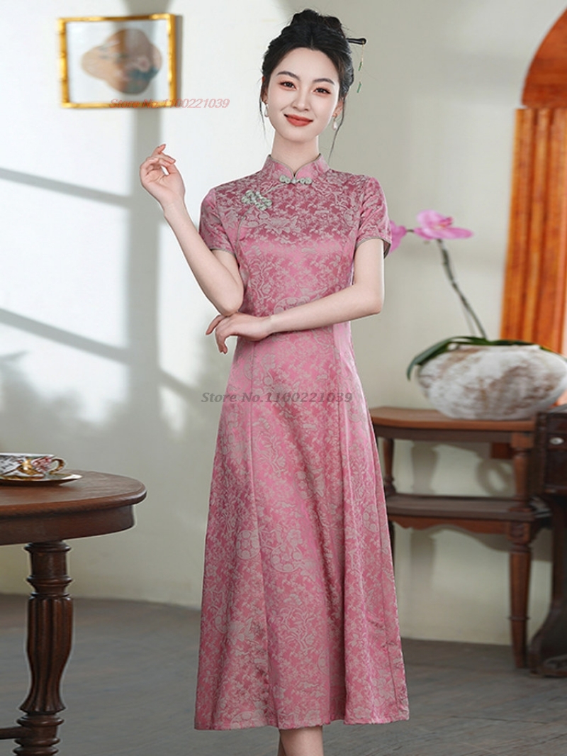 Ao Dai Vietnam Dress - 2026 Vietnam vintage elbisesi aodai ulusal