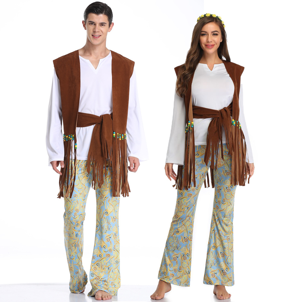 Fashion Ethnic Indian Clothing - Yetişkin Çiftler Cadılar Bayramı Kostümü Moda