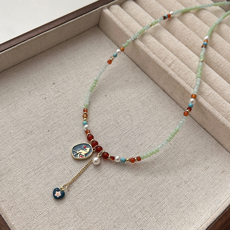 Ethnic Chic Fashion - Yeni Çin Vintage Etnik Renkli Emaye