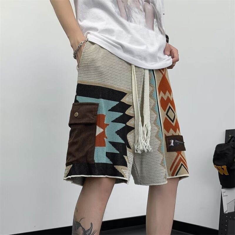 Ethnic Chic Fashion - Erkekler Örgü Boho Etnik Vintage Plaj