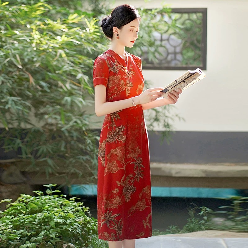 Vietnam Aodai Cheongsam Vintag - Ao Dai Vietnam Dress incelemesi ve fiyatı