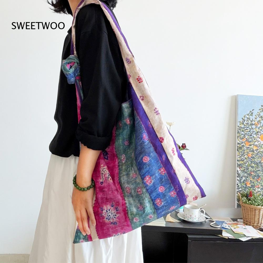 Mor Patchwork Etnik Çizgili Pa - Ethnic Fashion Way incelemesi ve fiyatı