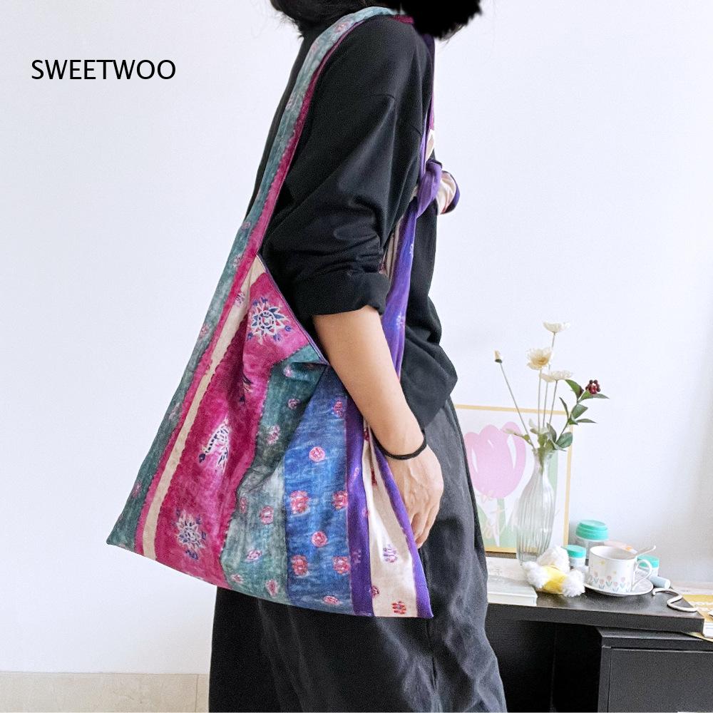 Mor Patchwork Etnik Çizgili Pa - Ethnic Fashion Way incelemesi ve fiyatı
