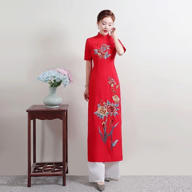 Yaz Kadın Geleneksel Vietnam A - Ao Dai Vietnam Dress incelemesi ve fiyatı