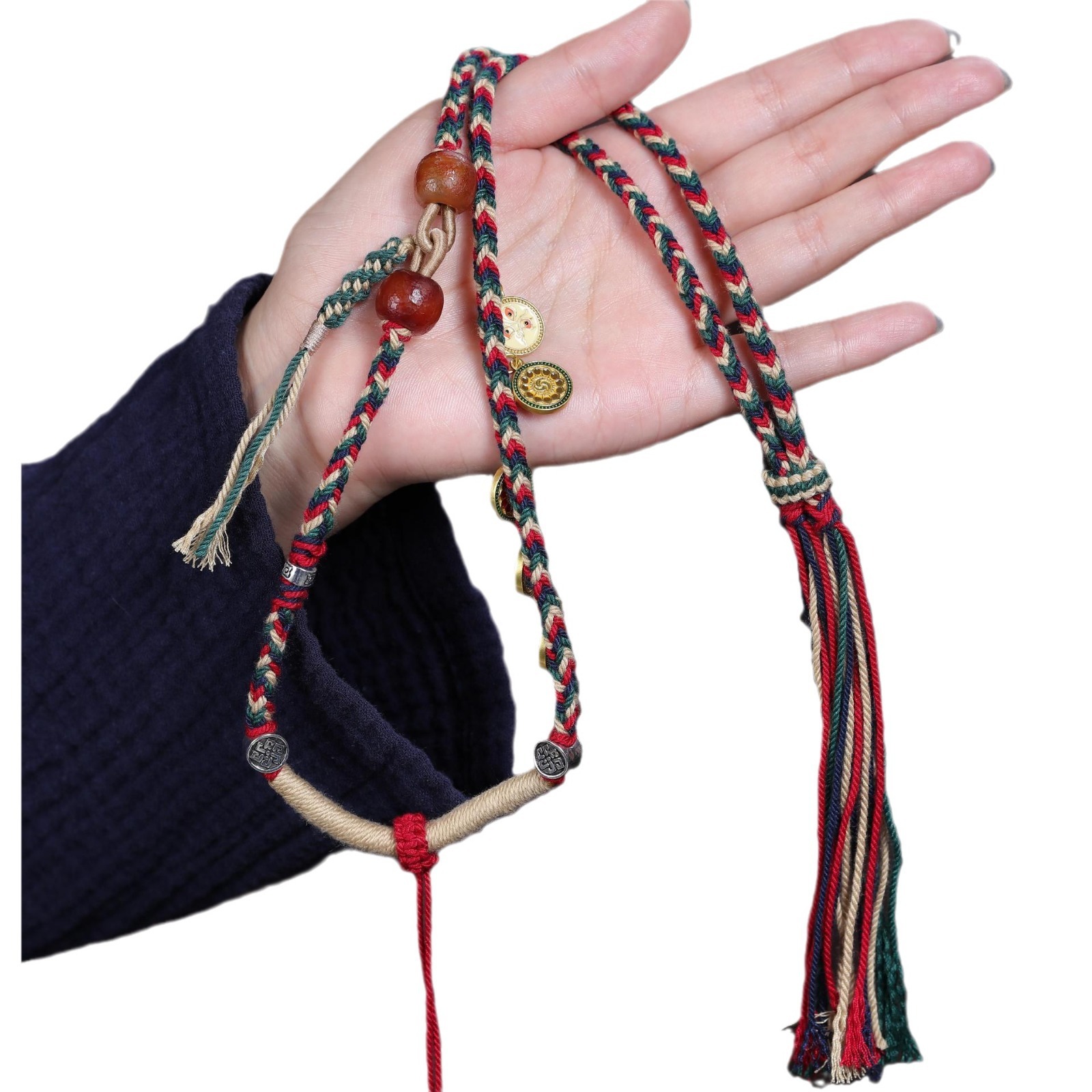 Tibet Beş Yollu Renkli Kolye A - Ethnic Fashion Way incelemesi ve fiyatı