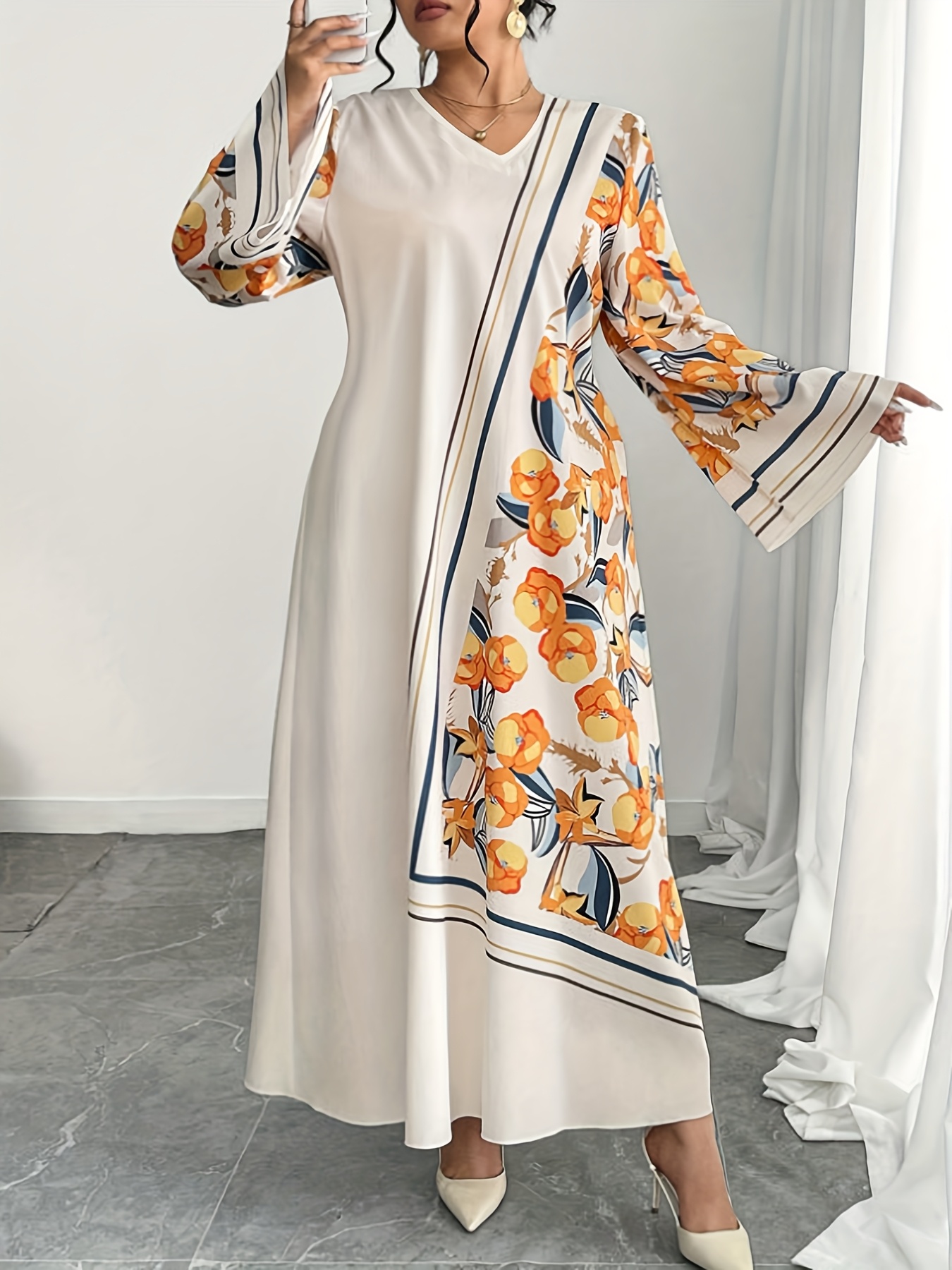 Büyük Beden Modaya Uygun Kadın - Ethnic Fashion Dress incelemesi ve fiyatı