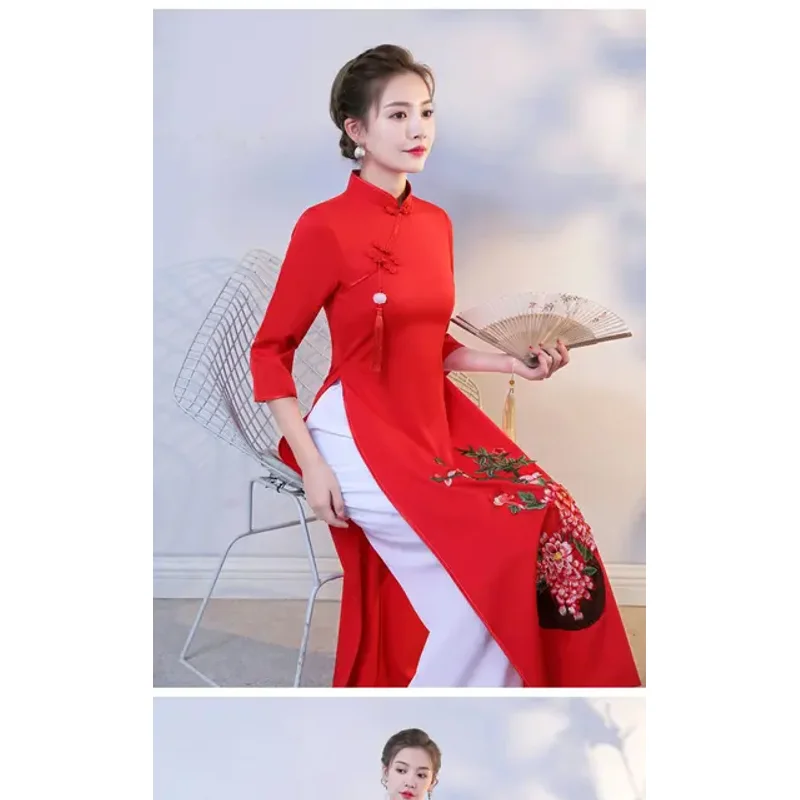 2026 Vietnam Ao Dai Cheongsam  - Ao Dai Vietnam Dress incelemesi ve fiyatı